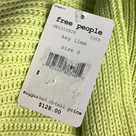 Free People Layer Cake Key Lime Green Turtleneck Knit Sweater - Picture 8 of 10